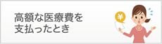 高額な医療費を支払ったとき
