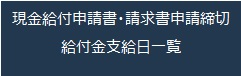 現金給付申請書・請求書締切日